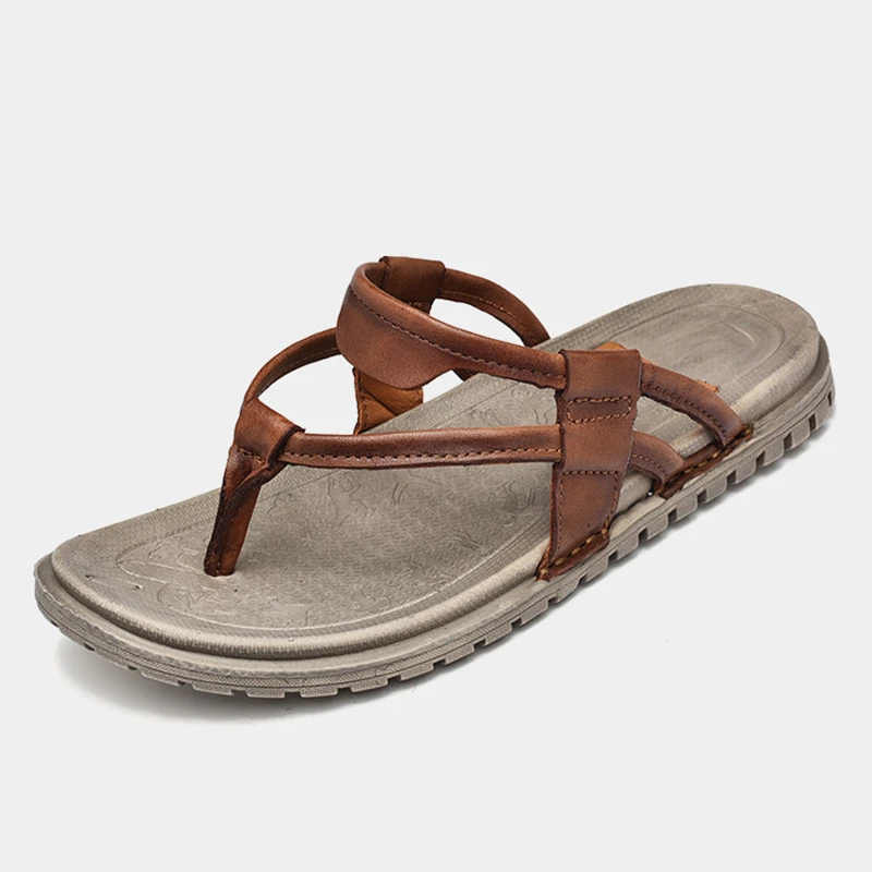 mens narrow flip flops