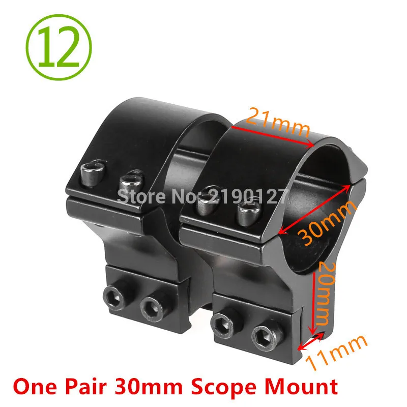 30mm / 25.4mm  Riflescope mount ring 11mm / 20mm dovetail rail high profile Low Profile for rifle scope hunting mount