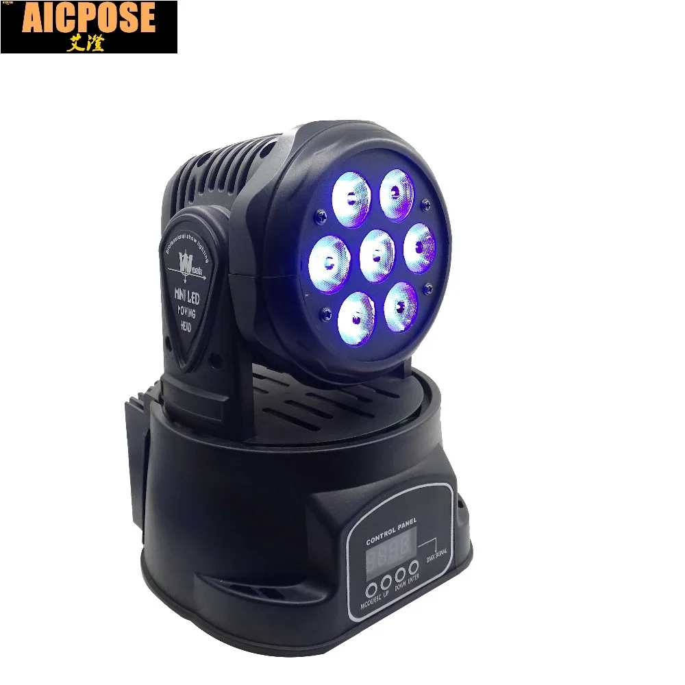 4 шт./лот 7x12 Вт RGBW quad mini led wash движущаяся головка светодиодный сцсветильник свет s