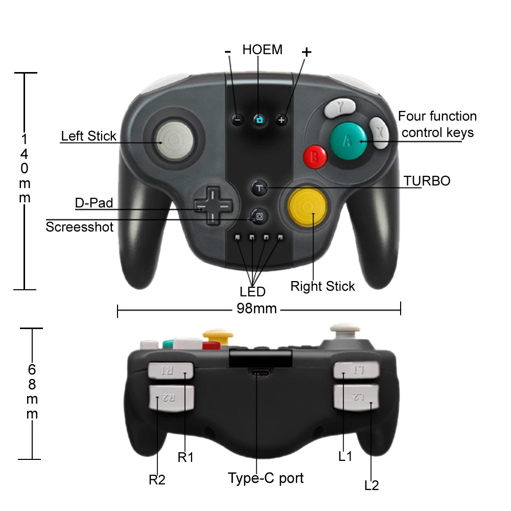 Контроллер геймпада для контроллера переключателя NAND беспроводной геймпад для переключателя bluetooth-джойстик Turbo NFC для переключателя Amiibos