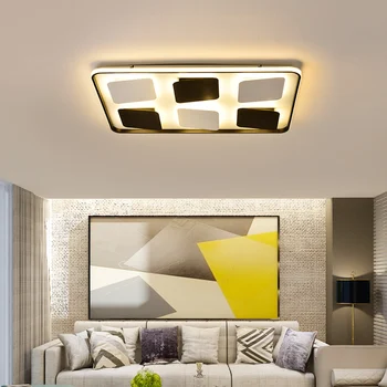 

Ceiling Lights white and black personality Indoor Lighting Ceiling Lamp Fixture For Living Room Bedroom round corridor lamp