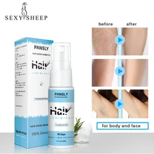 Органический травяной Перманентный ингибитор роста волос восстанавливающий, увлажняющий, гладкий удаление волос на теле спрей для личных частей ног волос для лица