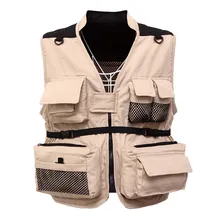 Досуг мужской жилет фотография жилет с множеством карманов на открытом воздухе повседневная безрукавка жилет