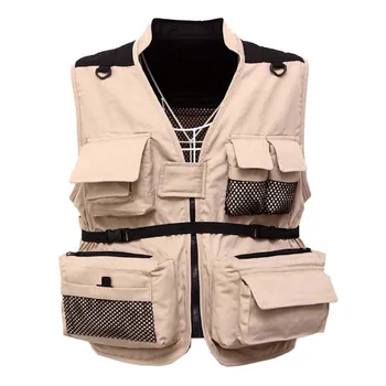 

Leisure Mens Vest Photography Vest With Many Pockets Outdoors Casual Sleeveless Jacket Waistcoat