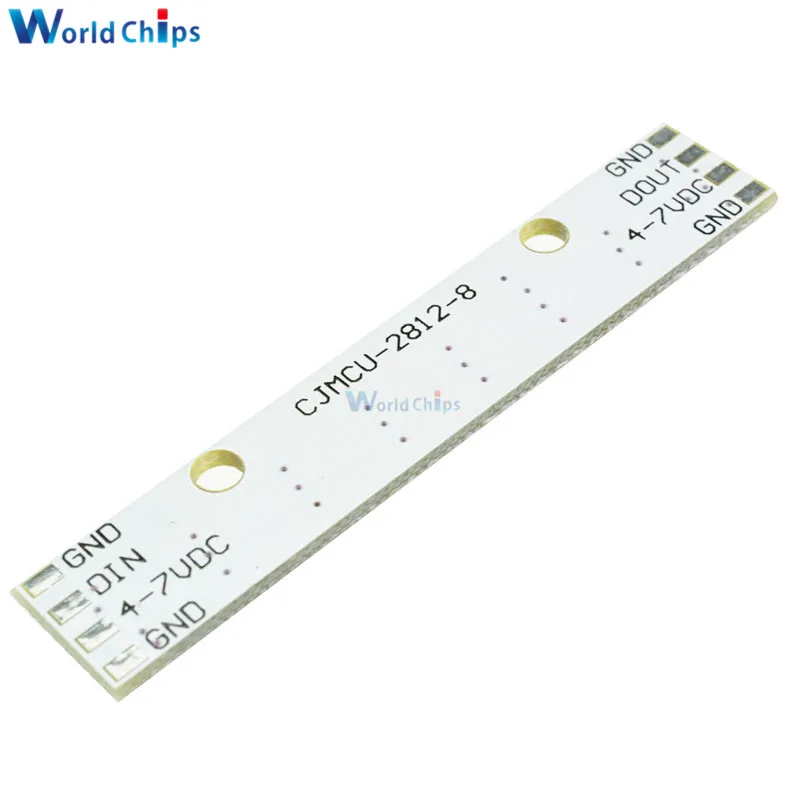 2 шт. WS2812 WS 2811 5050 RGB СВЕТОДИОДНЫЙ модуль панели лампы 5 в 8 бит Радужный
