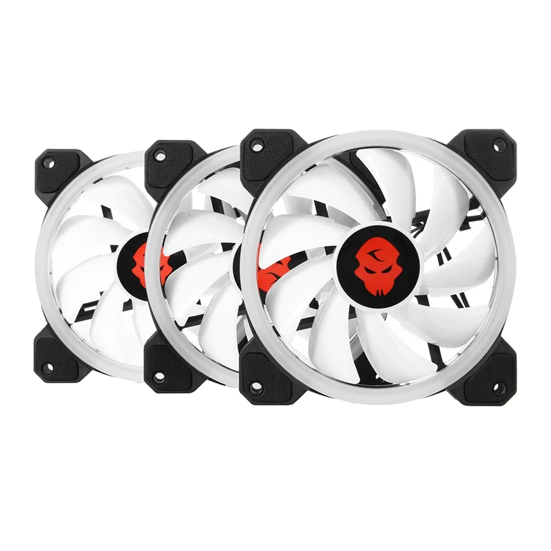 

New 3pcs Computer Case PC Cooling Fan RGB Adjust LED 120mm Quiet + IR Remote High Quality Computer Cooling fan cooler For cpu