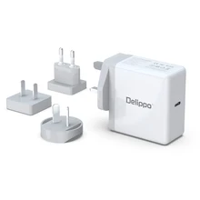 Delippo 20,5 V 3A 61 Вт Тип-C USB-C Мощность адаптер Зарядное устройство для последней Macbook Pro 13 дюймов A1706 A1707 A1708A A1718 сделано в