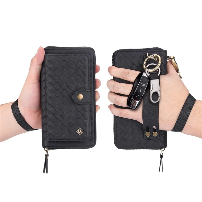 

JAMULAR PU Leather phone case for iPhone 7 8 Plus X XS MAX XS XR Woven mobile bag for iPhone 6 6S Multifunction shell coque