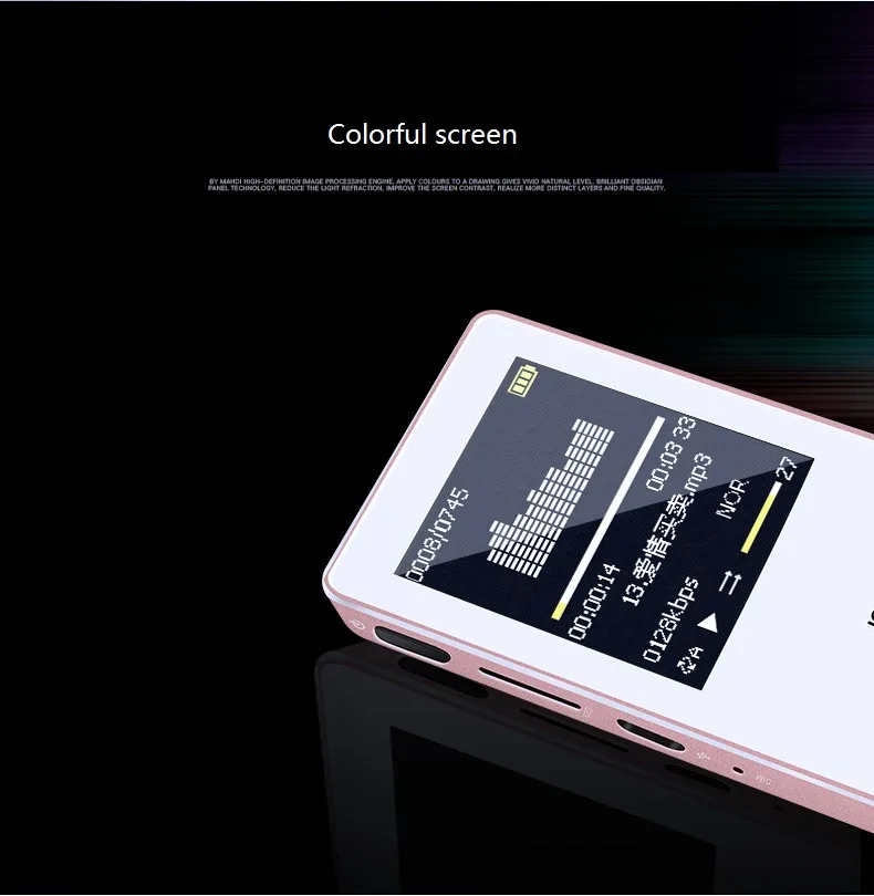 Bluetooth HIFI MP4 Player 8G Touch Screen MP3 Multi-language Shatterproof Scratch Resistant Pedo Meter Recorder E-Book Video (5)