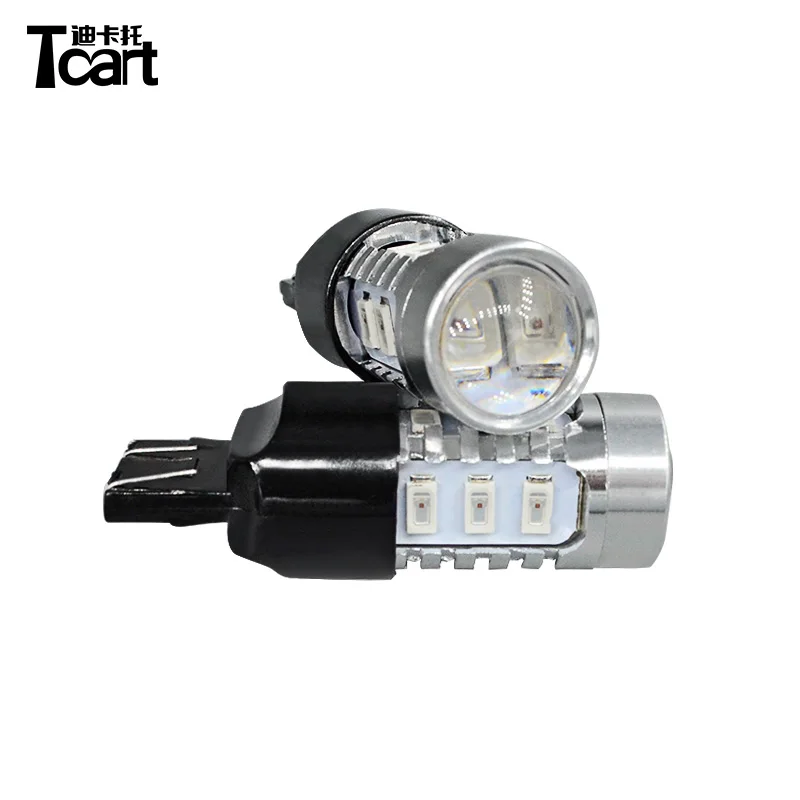 Автомобильные светодиодсветодиодный стоп сигналы Tcart 7443 5730 15SMD для Subaru outback 2006 2007