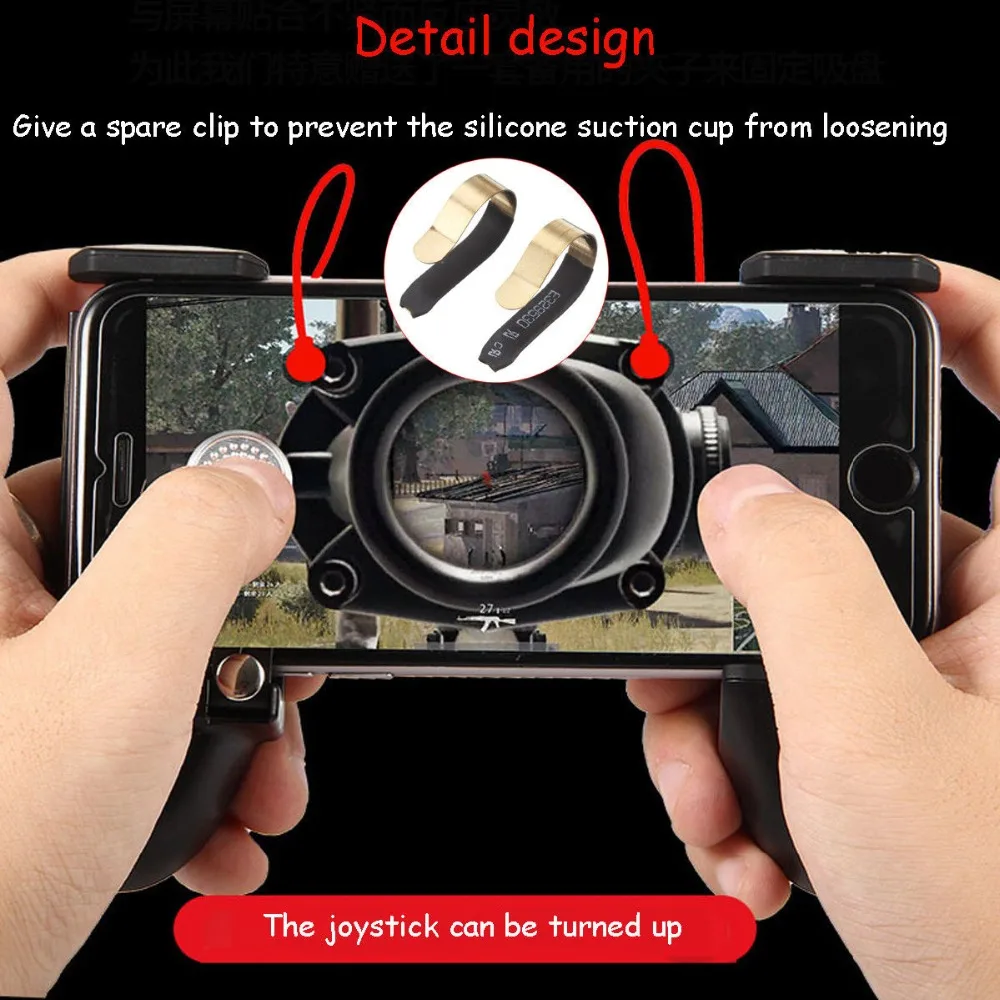  3in1 Android Mobile for PUBG Game Controller Joystick Shooter Legend Gamepad Trigger
