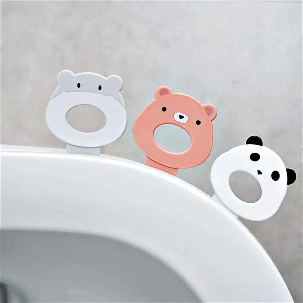 

2PCS Portable Toilet Seat Lifters Convenient To Toilet Lid Device Is Mention Toilet Potty Ring Handle Home Bathroom Products Set