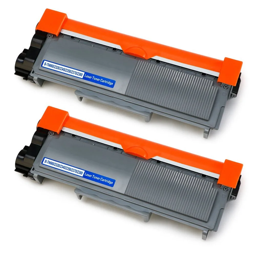 2Pack Toner Cartridge Compatible For Brother HL-L2300D L2365DW TN660 TN630 TN2320 TN2310 TN2375 TN2335 TN2350 TN2330