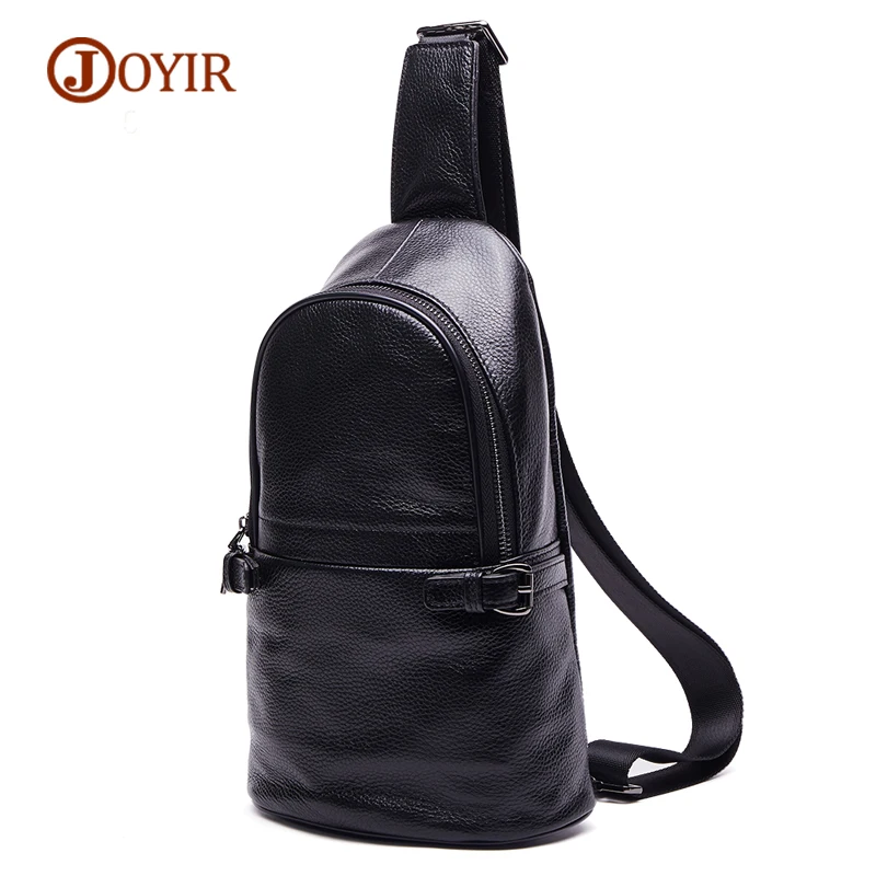 

JOYIR Cow Leather Chest Bag For Men Fashion Real Leather Men Messenger Bags Male Luxury Brand Designer Small Crossbody Bag