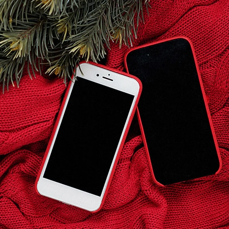 Dulcii для iPhone 7 Чехол вязаная шапка Снежинка Декор из материала TPU чехол телефона