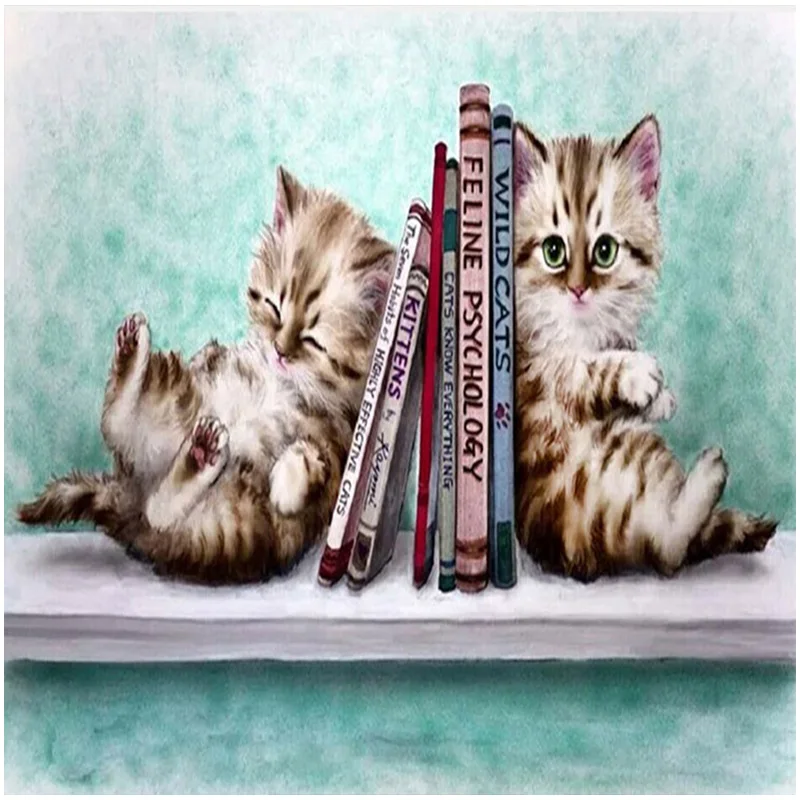 

5D DIY Diamond Painting Cats Patterm Animals Full Round Embroidery Crystal Mosaic Cross stitch Adults Art New Arrival Handmade