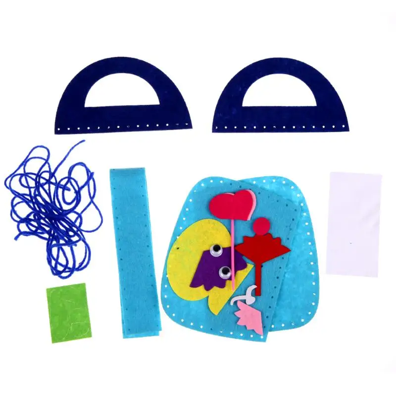 Handbags Handmade Non-woven Cloth kids Crafts Cartoon Toys Creative gifts doll's DIY craft accessory Children New Funny Cute Hot