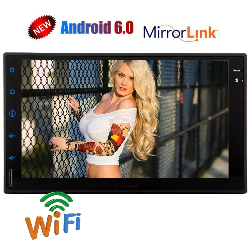 Автомобильная стереомагнитола 2 Din 7 дюймов Android FM/AM RDS Bluetooth сенсорный экран MP5