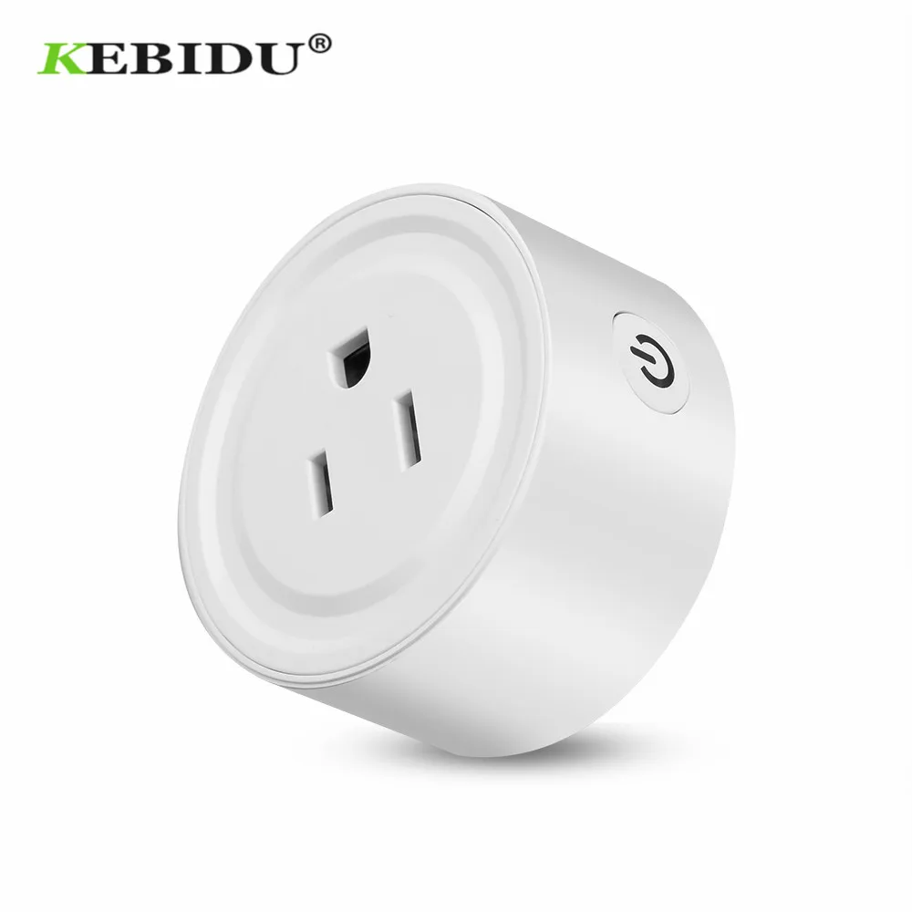 KEBIDU US UK EU Smart Plug, Wi-Fi пульт дистанционного управления работает с для дома синхронизации вкл/выкл умная мощность дома электрическая мини-розетка