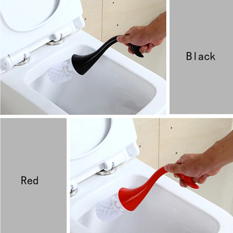 Керамический пластиковый держатель для туалетной щетки с лебедем, креативная забавная щетка для уборки ванной комнаты