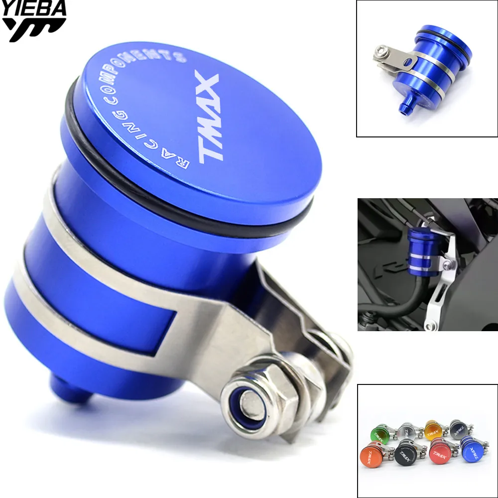 

Universal Motorcycle Fluid Reservoir Billet Rear Brake Clutch Tank Oil Cup TMAX For yamaha TMAX 500/530 XP500 XP530 MT YZF