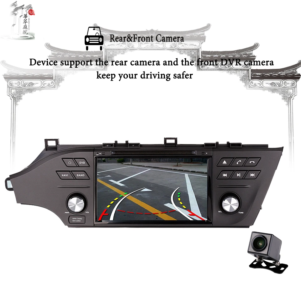 1024*600 Android 9,0 4G 64G Автомобильный dvd-плеер для Toyota Avalon 2013 18 gps навигация wifi Восьмиядерный магнитофон