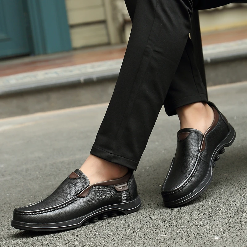 black leather casual shoes for men (8)