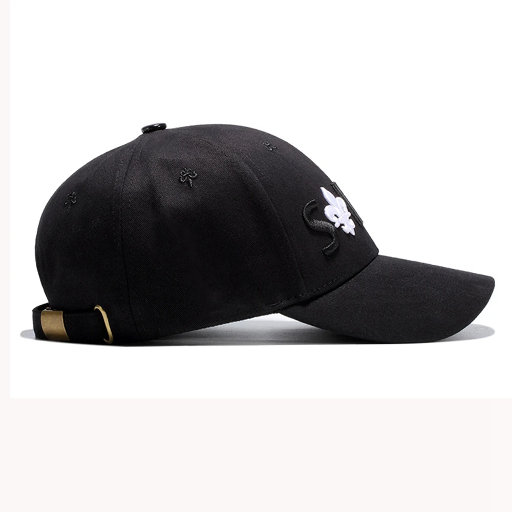 Мода Хип-хоп шляпа, с вышитыми буквами хлопок Бейсбол Кепки для Для мужчин Для женщин бренда спортивной хип-хоп плоская Солнцезащитная шляпа Регулируемый Бейсбол Ca