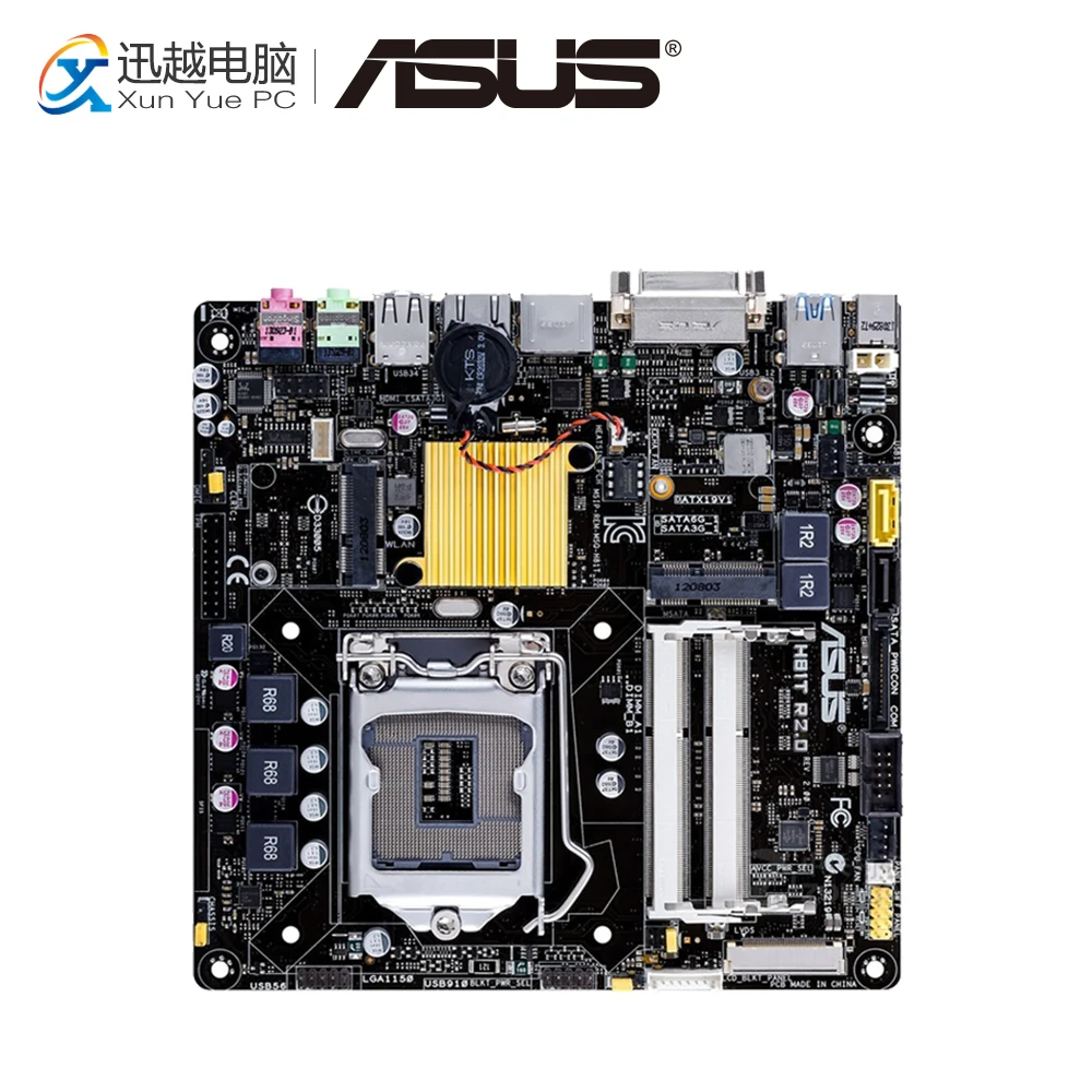 

Asus H81T R2.0 Desktop Motherboard H81 LGA 1150 For Core i7 i5 i3 DDR3 16G SATA3 USB3.0 HDMI Mini-ITX Original Used Mainboard