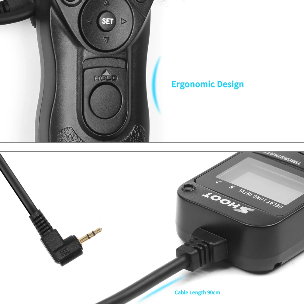 Cena Strzelać RS 60E3 stoper lcd pilot spustowy migawki sterowania dla Canon EOS 1300D 1100D 1200D 1000D 100D 350D 500D 550D 650D 700D 750D