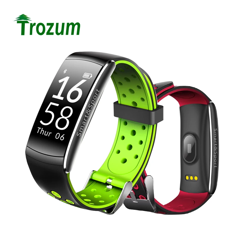 TROZUM font b Smart b font Bracelet Q8 Wristband Heart rate IP68 waterproof Fitness tracker Sport