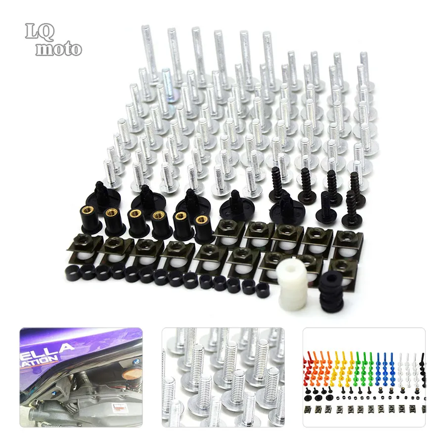

Motorcycle  Motocicleta Scooters Fairing Body Work Spring Bolts Nuts  Spire Speed Fastener Clips Screw for  ninja 250 300R 400R