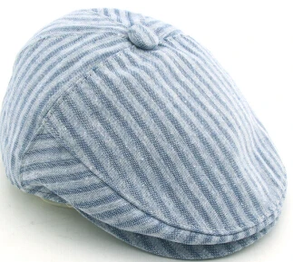 BFDADI Новая модная мужская шляпа полосатый берет Повседневная весенне-летняя теплая Кепка для вождения Newsboy - Цвет: 04