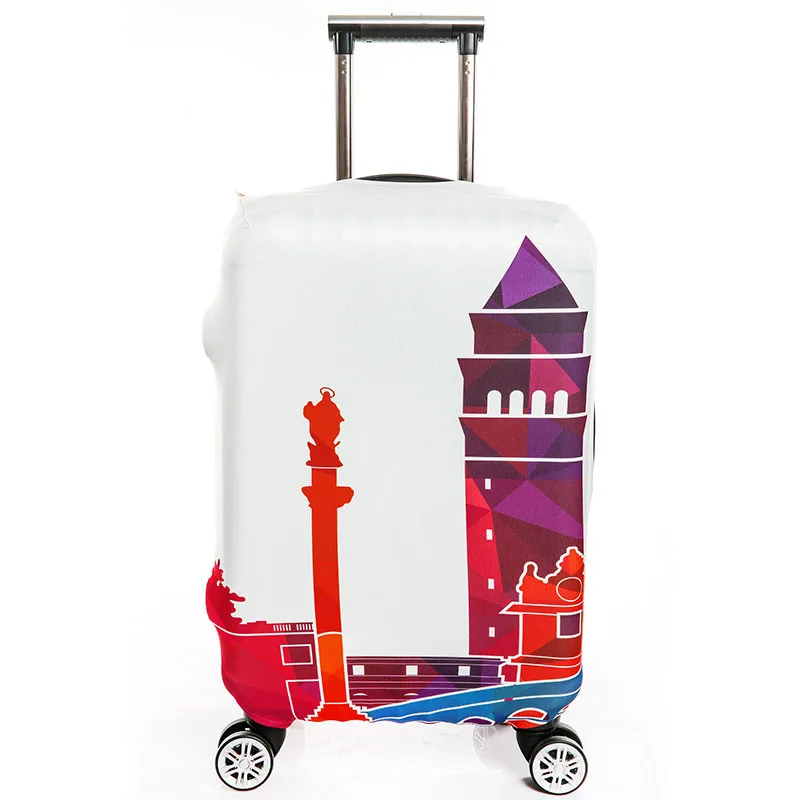 TRIPNUO чехол для чемодана для путешествий эластичный чехол для чемодана на колесиках с цветами чехол для костюма 18-32 дюймов защитный чехол для женщин и мужчин аксессуары - Цвет: 10