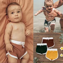 Г. Летняя модная одежда для малышей Короткие штаны для девочек и мальчиков, повседневные однотонные спортивные штаны, шорты Одежда с эластичной резинкой на талии