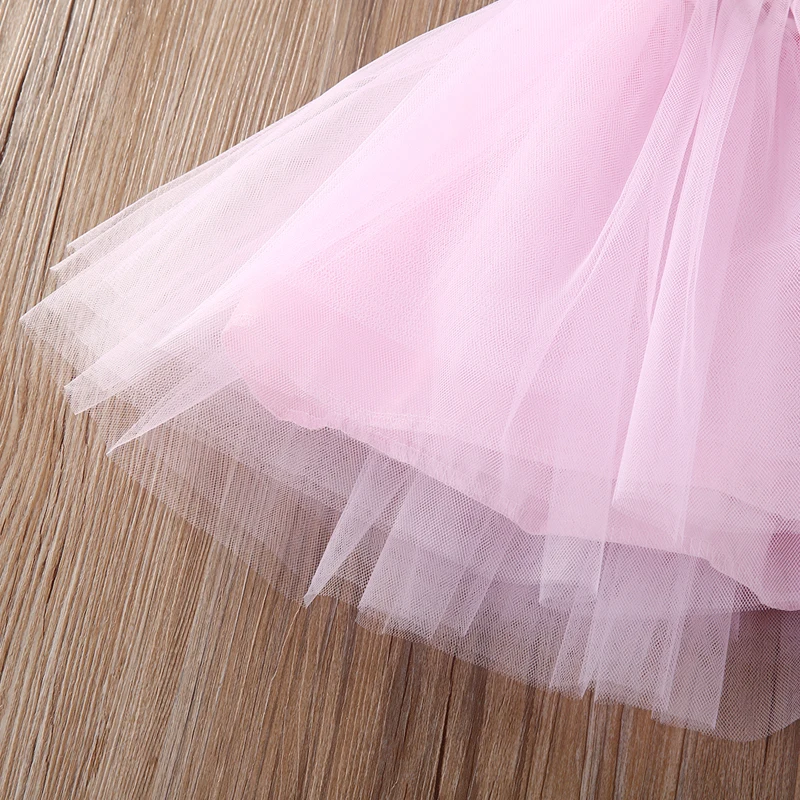 Модная Милая одежда От 0 до 5 лет летнее праздничное платье-пачка принцессы с круглым вырезом и цветочным принтом для новорожденных девочек