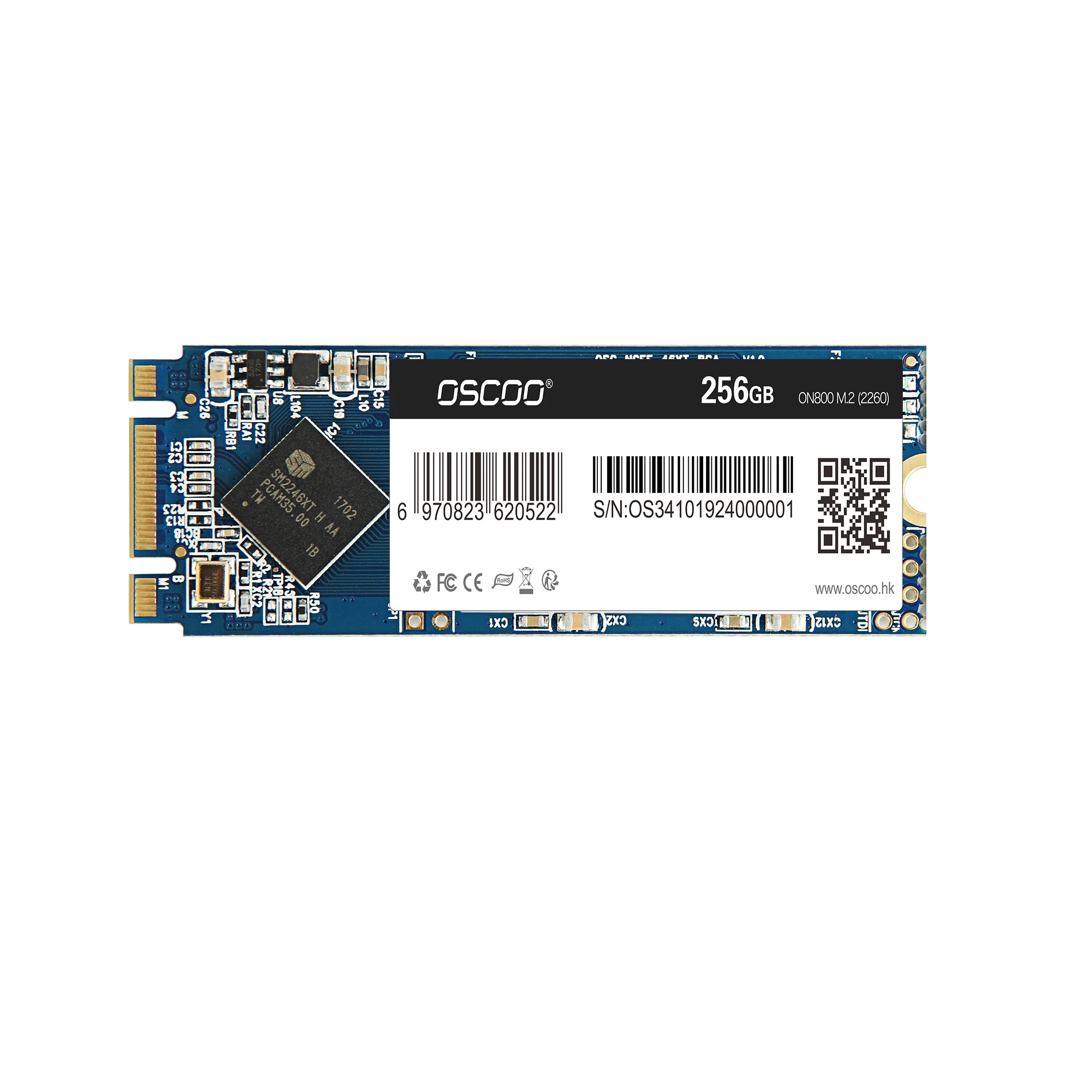 Оптовая продажа 10 шт./лот OSCOO M.2 SSD M2 2260 MLC 64 Гб 128 ГБ 256 NGFF SATA Внутренний диск