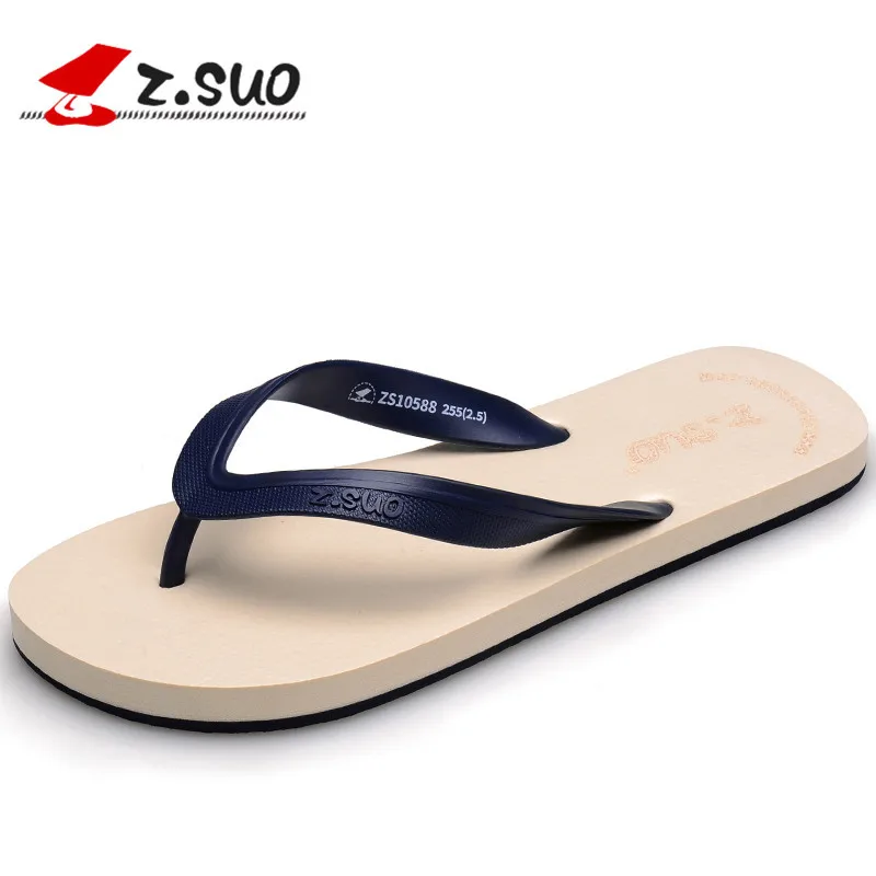 Z. Suo Alta Qualidade 2017 Da Marca de Moda de Verão das Mulheres Flip Flops Chinelos de Praia Ocasional Ao Ar Livre