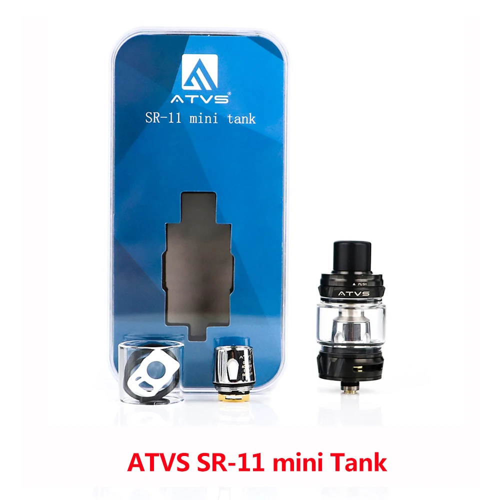 

Original ATVS SR-11 Mini Sub Ohm Tank 3ml Vaporizer 0.15ohm mesh Coil Electronic Cigs Vape Atomizer for Drag 2 mod
