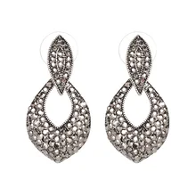 2017 New Arrival Jewelry Classic Vintage Statement Crystal Stud Earring Fashion Brinco For Women Wholesale FASHIONSNOOPS