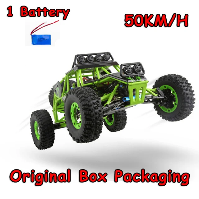 Wltoys 12428-A 1/12 2,4G 4WD 50 км/ч Электрический матовый внедорожный мотоцикл светодиодный фонарь RTR RC автомобиль пульт дистанционного управления - Цвет: 12428 1 battery