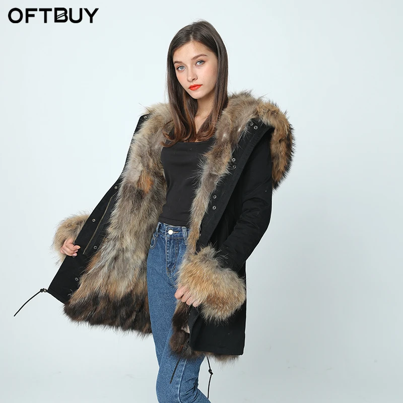 OFTBUY 2022new parkas winter jacket women winter coat women parka real