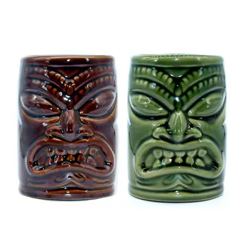 

TikiMug Tiki Hawaii Ceramics Cocktail Wine Glass Originality Personality Mojito Moggi Support Cup Totems The Statue