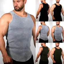 Itfabs жилет для бега Мужской худи-жилетка с капюшоном топы на бретелях Толстовка для тренажерного зала без рукавов Футболка Плюс Размер M-3XL