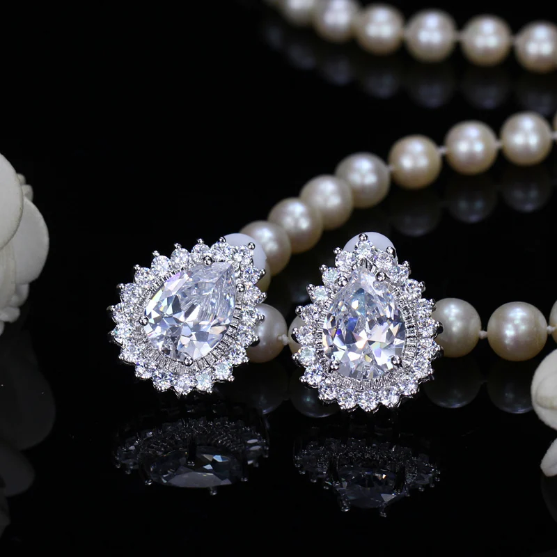 Water Drop No hole stud Earrings8