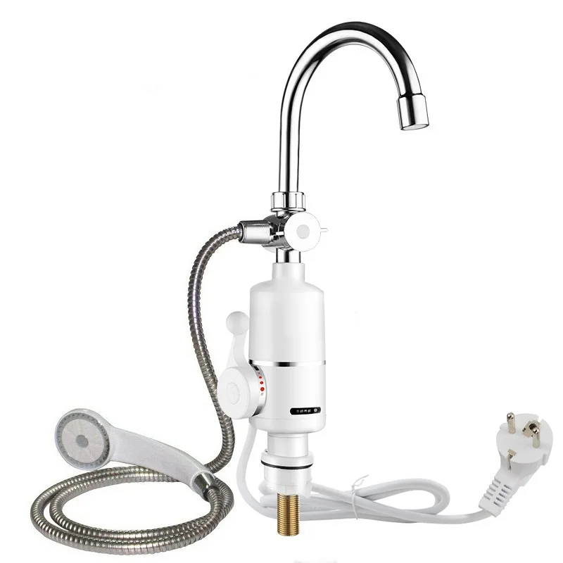 220V 3000W Instant Hot Water Tap Tankless Electric Faucet Kitchen