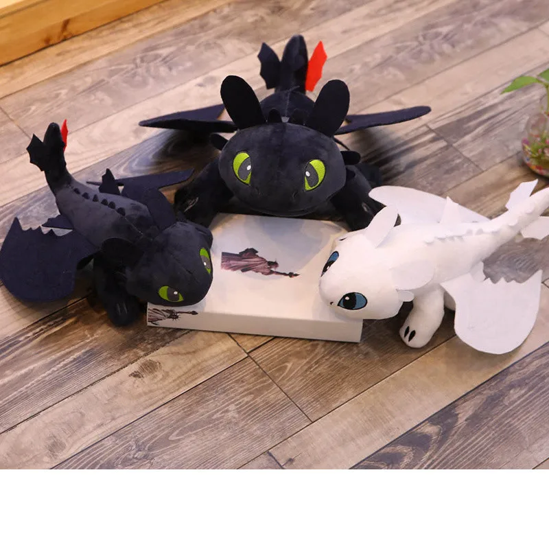 

35cm-60cm Anime How to Train Your Dragon plush toys Toothless plush Night Fury Plush stuffed animal doll toy Christmas kids gift