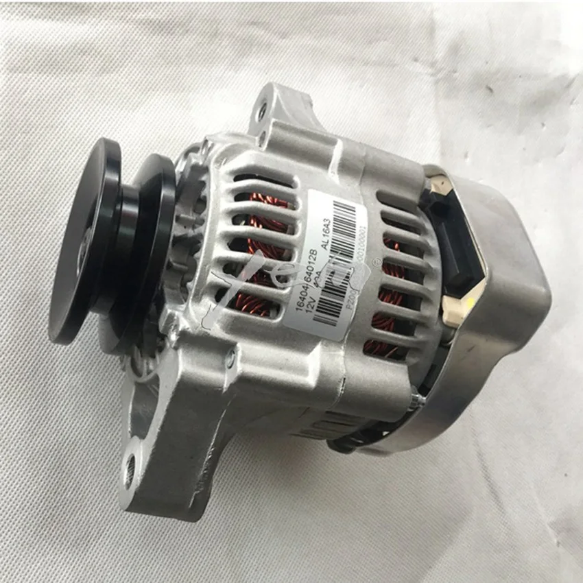 For Kubota engine parts V2203 V2403 Alternator 16404-64012 12V