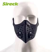 Sireck велосипедная маска Спортивная велосипедная маска фильтр из активированного угля PM 2,5 Пылезащитная дышащая полутренировочная велосипедная лицевая маска щит