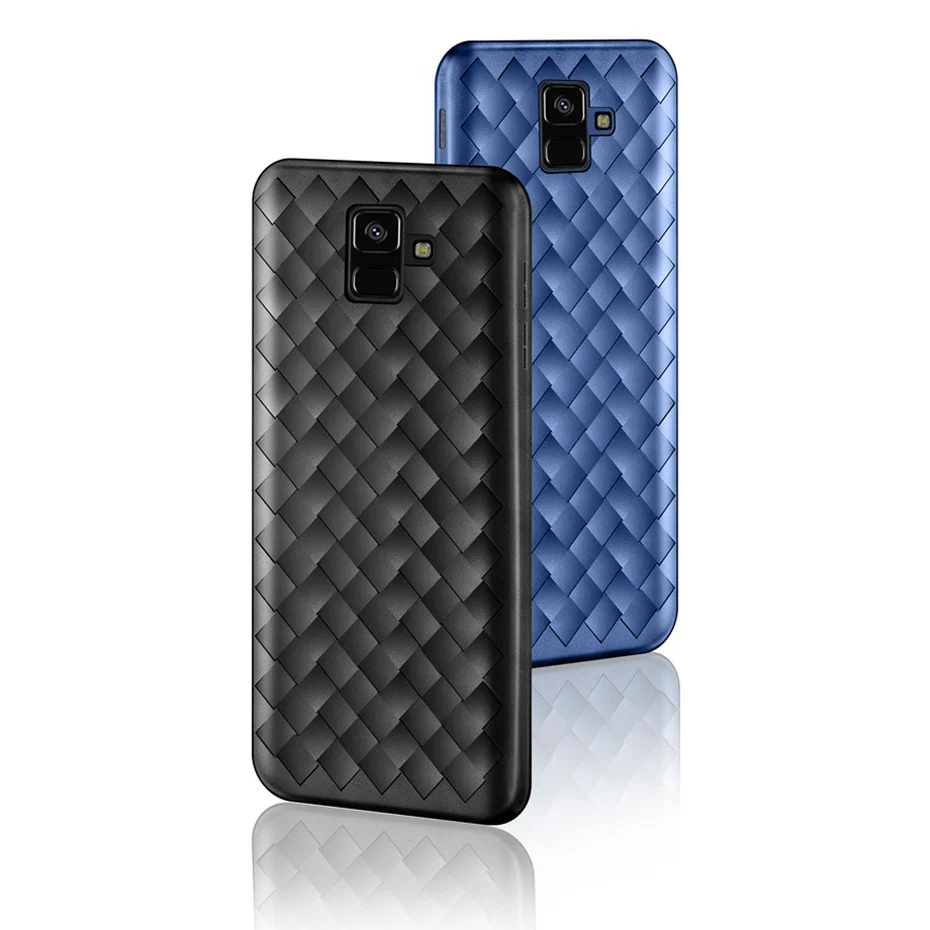 Чехол для телефона Samsung Galaxy J4 J6 Plus J8 2018 мягкий кожаный чехол из ТПУ J 4 6 + чехлы